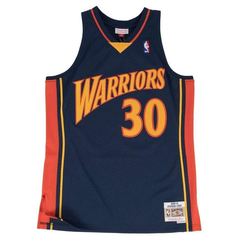 [SMJYGS18170-GSWNAVY09SCU] Mens Mitchell & Ness NBA Swingman Road Jersey Warriors 09 Steph Curry