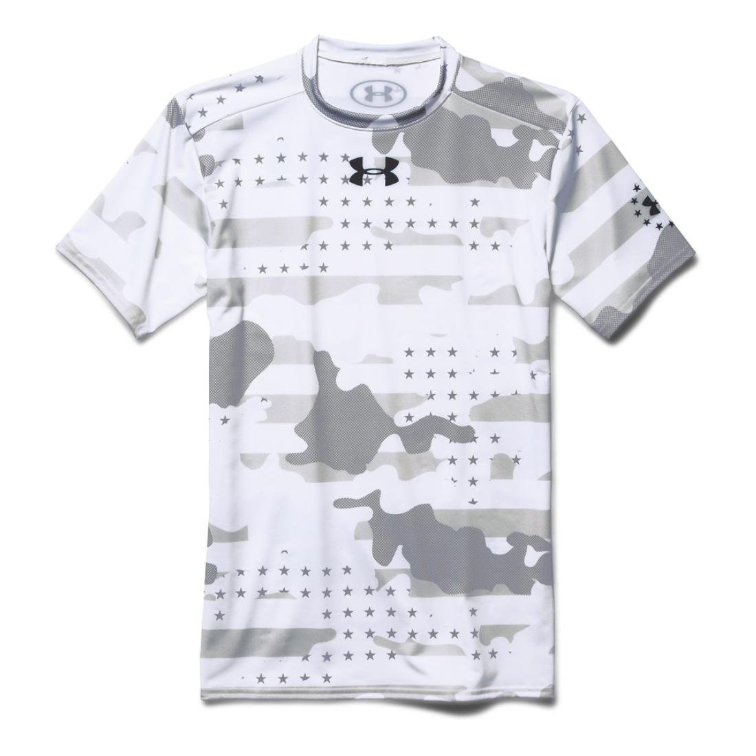 [1260445-100] Mens Under Armour Freedom Camo Short Sleeve Compression Shirt