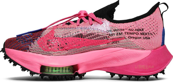 [CV0697-400] Mens Nike Air Zoom Tempo Next% Flyknit 'Off-White Racer Blue Pink Glow'