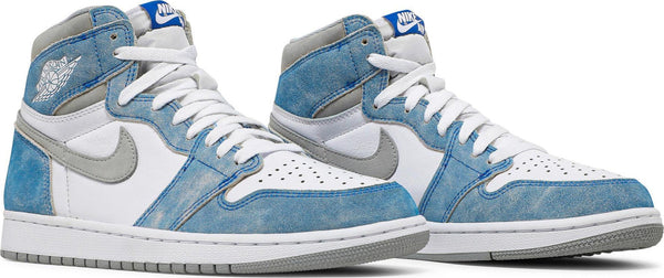 [555088-402] Mens Air Jordan RETRO 1 HIGH 'HYPER ROYAL SMOKE GREY'