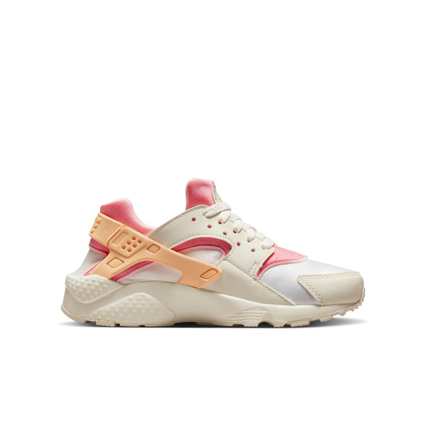[654275-118] Grade School Nike HUARACHE RUN GS 'SAIL CORAL CHALK'