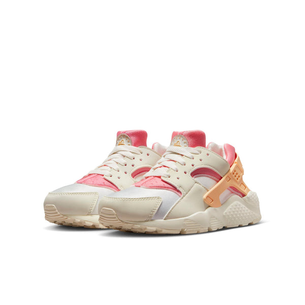 [654275-118] Grade School Nike HUARACHE RUN GS 'SAIL CORAL CHALK'