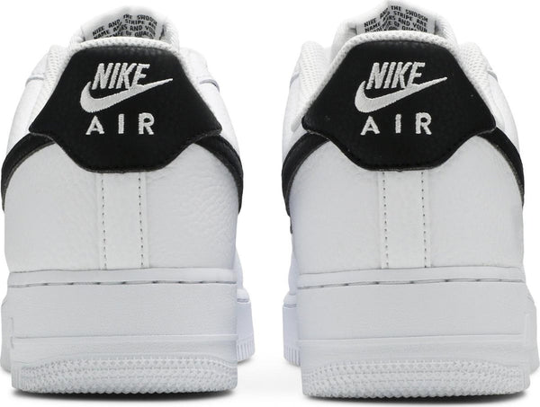 [CT2302-100] Mens Nike Air Force 1 Low '07 'White Black Pebbled Leather'