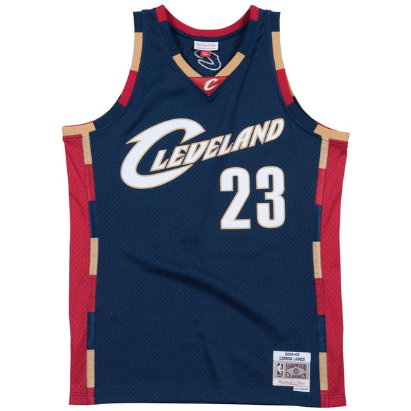 [SMJYGS18156-CCANAVY08LJA] Mens Mitchell & Ness NBA Swingman Alternate Jersey Cavaliers 08 Lebron James