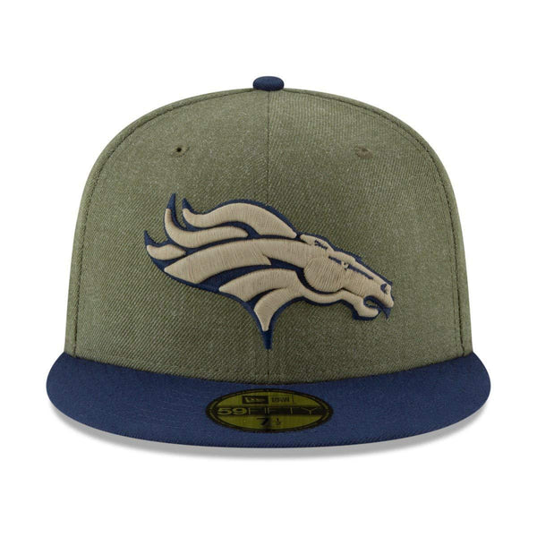 [11784301] Mens New Era NFL 18 Sideline Salute Service 59Fifty Fitted Broncos