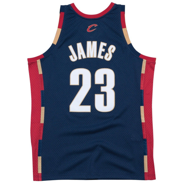 [SMJYGS18156-CCANAVY08LJA] Mens Mitchell & Ness NBA Swingman Alternate Jersey Cavaliers 08 Lebron James