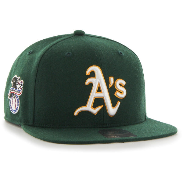 Mens 47 Brand Oakland Athletics Captain Snapback - Green