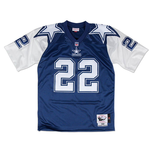 [AJY6CP18022-DCONAVY95ESM] Mens Mitchell & Ness NFL Authentic Jersey Dallas Cowboys 1995 Emmit Smith