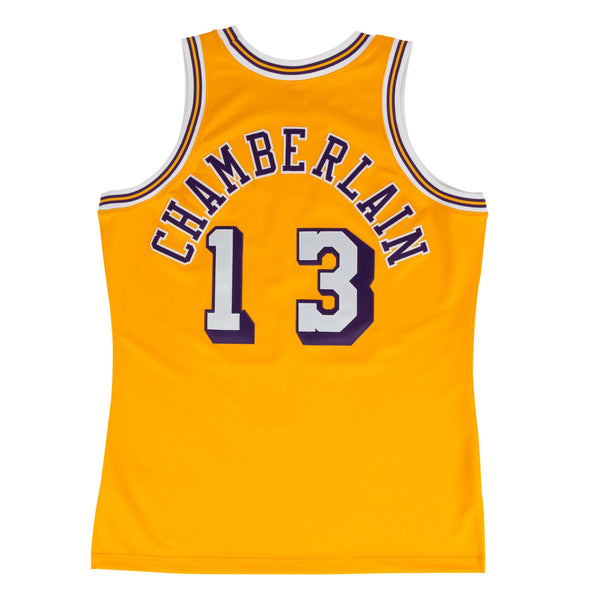 [722630271WCHA1] Mens Mitchell & Ness NBA Wilt Chamberlain 1971-72 Authentic Jersey Los Angeles Lakers