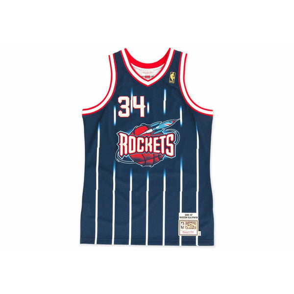[722634296HOLAJ] Mens Mitchell & Ness NBA Hakeem Olajuwon 1996-97 Authentic Jersey Houston Rockets
