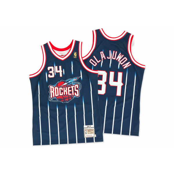 [722634296HOLAJ] Mens Mitchell & Ness NBA Hakeem Olajuwon 1996-97 Authentic Jersey Houston Rockets