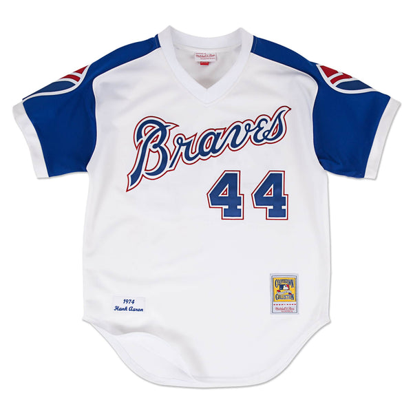 [722940074HAARO] Mens Mitchell & Ness MLB Authentic Jersey Atlanta Braves Hank Aaron 1974