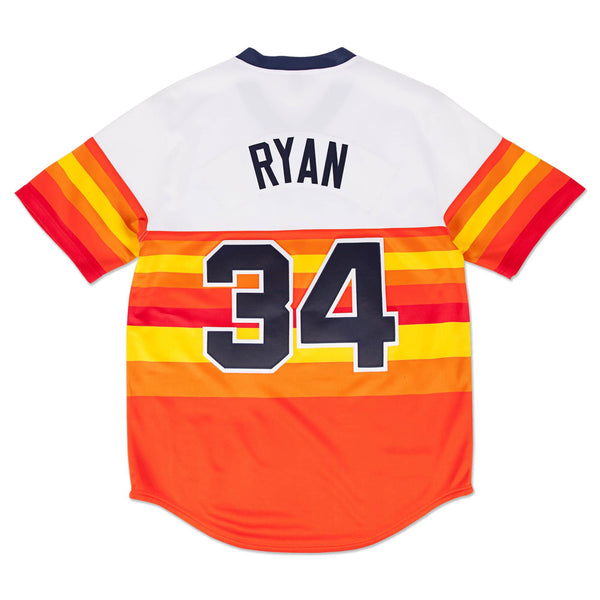 [722941180NRYAN] Mens Mitchell & Ness MLB Authentic Jersey Houston Astros Nolan Ryan 1980