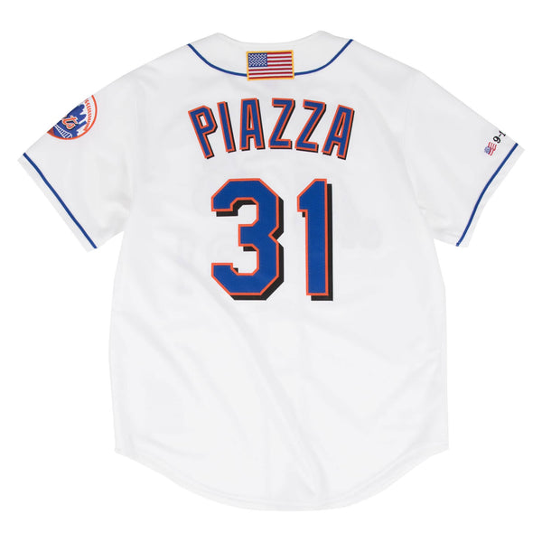 [722941701MPIA2] Mens Mitchell & Ness MLB Authentic Jersey New York Mets Mike Piazza 2001