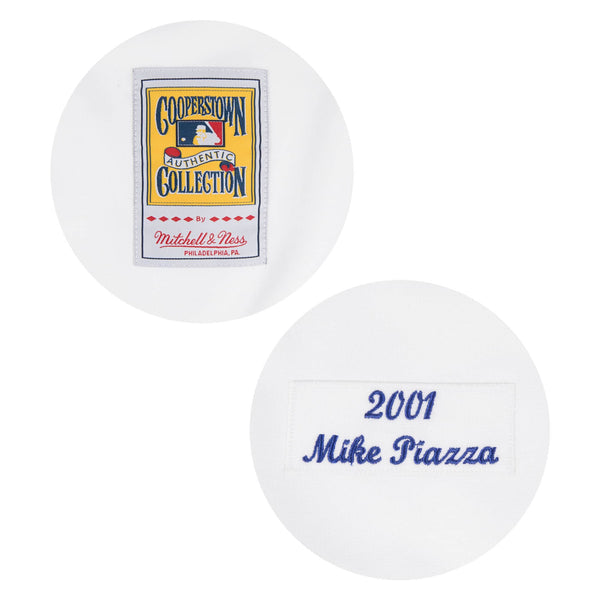 [722941701MPIA2] Mens Mitchell & Ness MLB Authentic Jersey New York Mets Mike Piazza 2001
