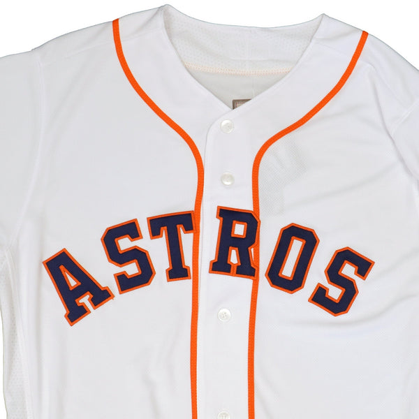 Mens MLB Houston Astros Authentic On Field Flex Base Jersey - Home White