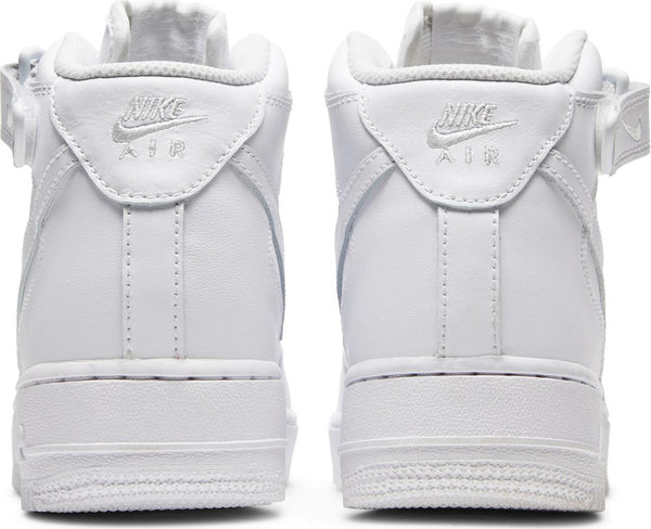[DD9625-100] Womens Nike Air Force 1 Mid 'Triple White' (W)