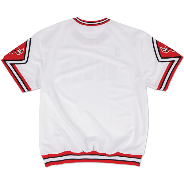Mens Mitchell & Ness NBA Authentic Shooting Shirt Chicago Bulls White