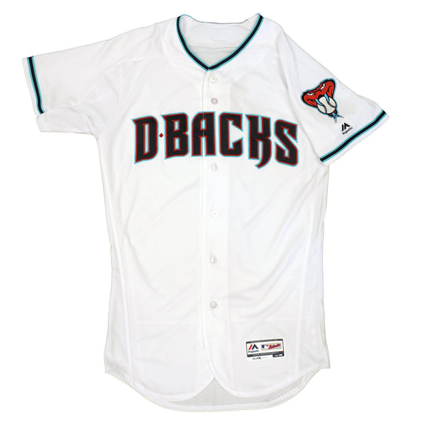 Mens MLB Arizona Diamondbacks Authentic On Field Flex Base Jersey - White Alt