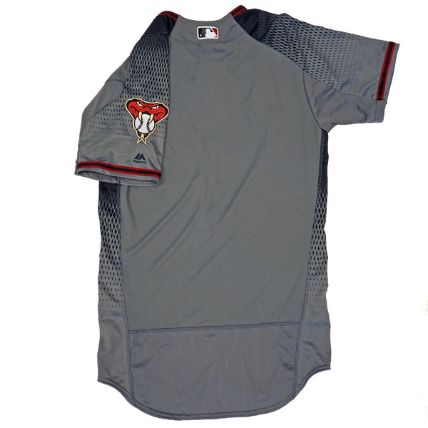 Mens MLB Arizona Diamondbacks Authentic On Field Flex Base Jersey - Road Gray