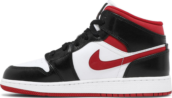 [DJ4695-122] Grade School Air Jordan Retro 1 Mid (GS) 'Gym Red Black White'