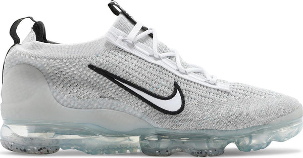 [DH4084-100] Mens Nike AIR VAPORMAX 2021 FK 'WHITE BLACK METALLIC SILVER'