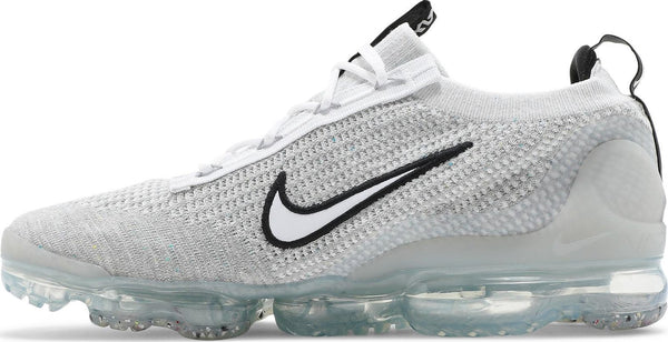[DH4084-100] Mens Nike AIR VAPORMAX 2021 FK 'WHITE BLACK METALLIC SILVER'