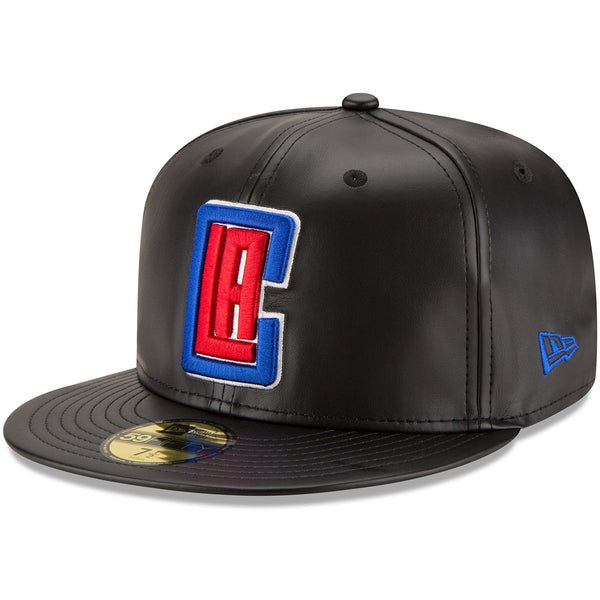 [70344051] Mens New Era NBA 59Fifty Faux Leather Fitted Cap Los Angeles Clippers