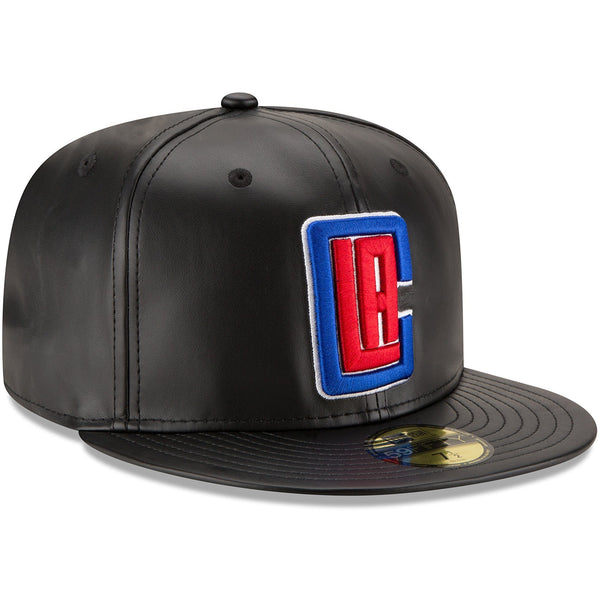 [70344051] Mens New Era NBA 59Fifty Faux Leather Fitted Cap Los Angeles Clippers
