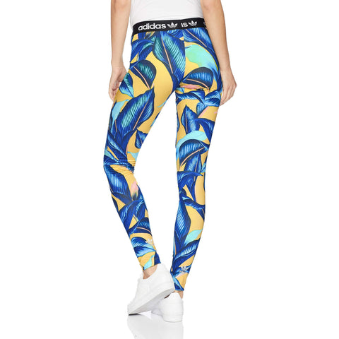 [DH3056] Womens Adidas Originals x The Farm Big Leaf Leggings