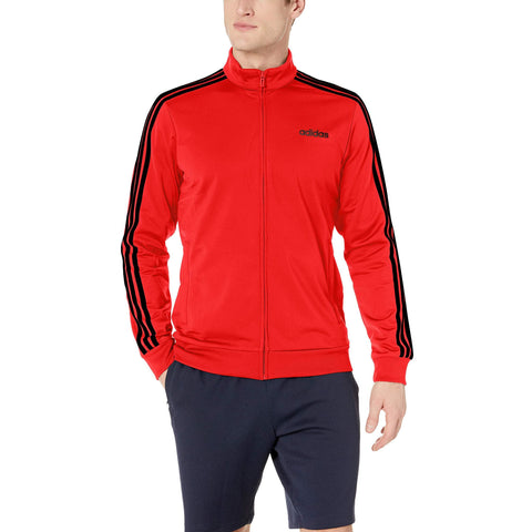 [DU0454] Mens Adidas Eessential 3 Stripe Tricot Track Jacket