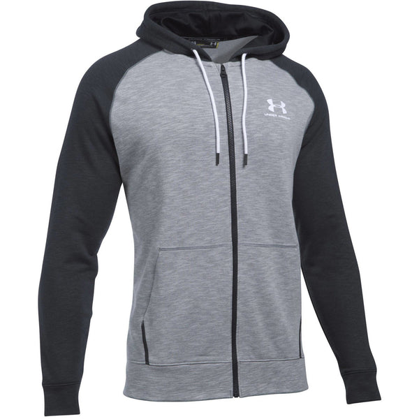 [1290255-035] Mens Under Armour Sportstyle Fullzip Tri Hoodie