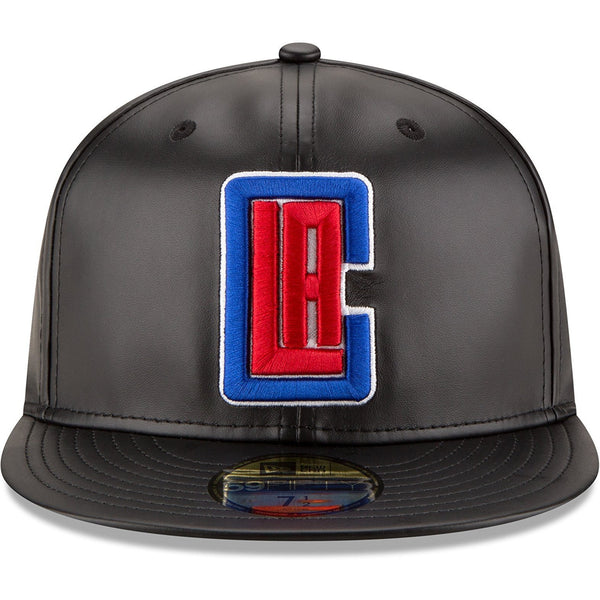 [70344051] Mens New Era NBA 59Fifty Faux Leather Fitted Cap Los Angeles Clippers