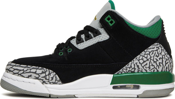 [398614-030] Youth Air Jordan Retro 3 'Pine Green' (GS)