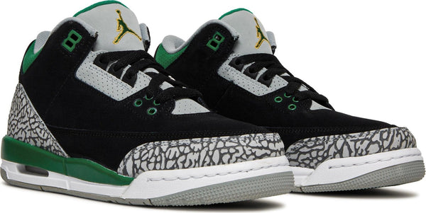 [398614-030] Youth Air Jordan Retro 3 'Pine Green' (GS)