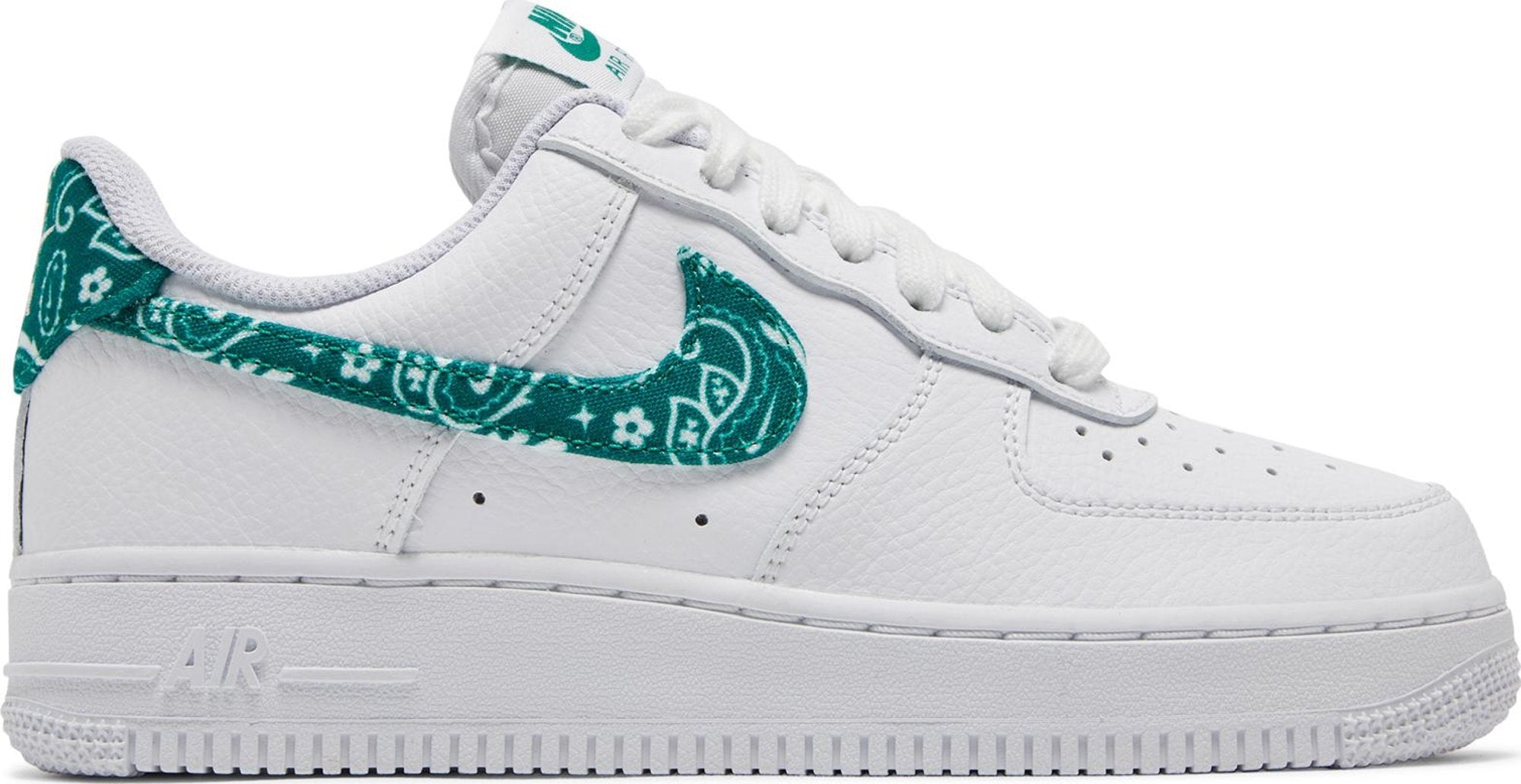 [DH4406-102] Womens Nike Air Force 1 Low '07 Essential 'White Green Paisley'