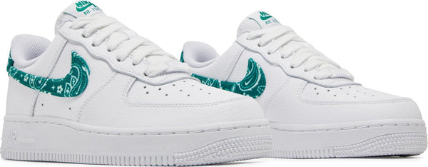 [DH4406-102] Womens Nike Air Force 1 Low '07 Essential 'White Green Paisley'