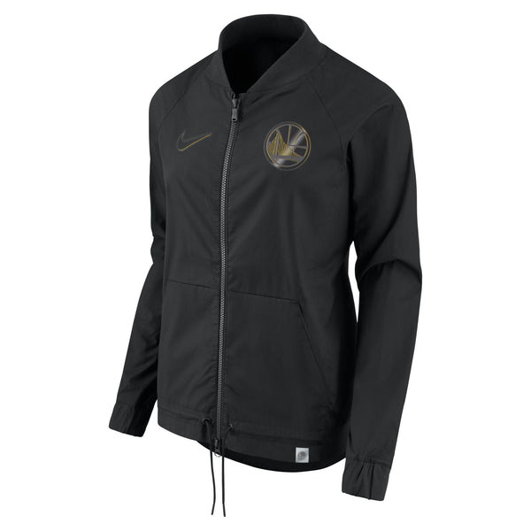 [862368-010] Womens Nike NBA Golden State Warriors Bomber Jacket