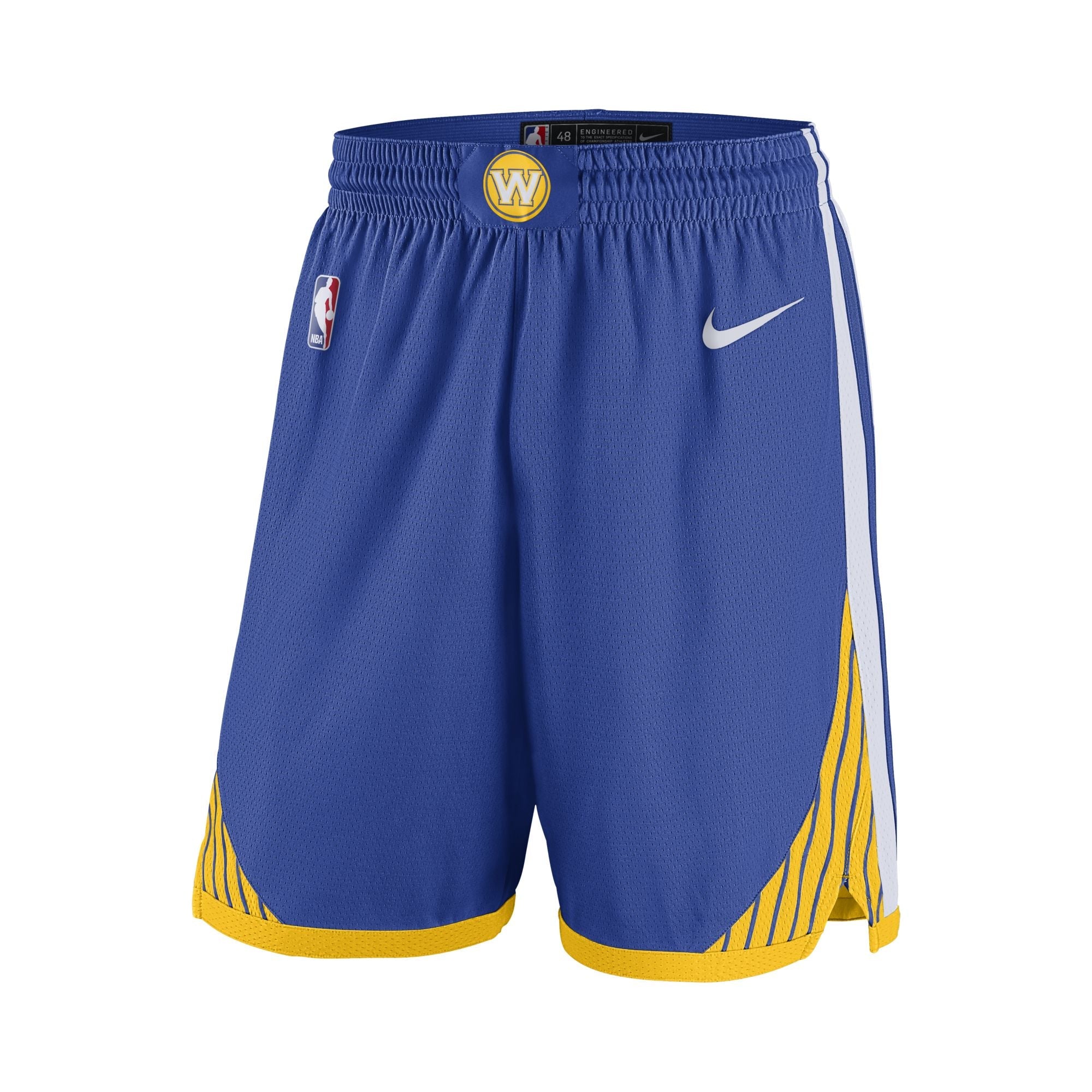 [866809-495] Mens Nike NBA Golden State Warriors Icon Swingman Shorts