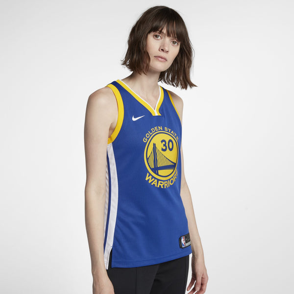 [867034-495] Womens Nike NBA GS Warriors Away Icon Swingman Jersey - Curry