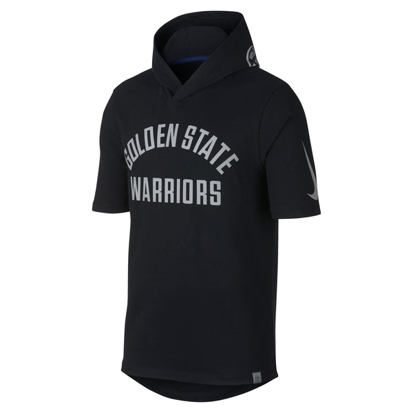 [876760-010] Mens Nike NBA Golden State Warriors Short Sleeve Hooded T-Shirt