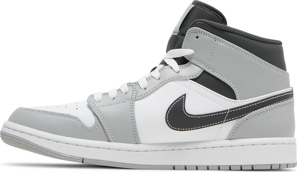 [554724-078] Mens Air Jordan Retro 1 Mid 'Light Smoke Grey Anthracite'