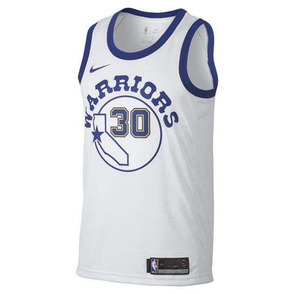 [904152-100] Mens Nike NBA GS Warriors "White HWC" Swingman Jersey - Curry