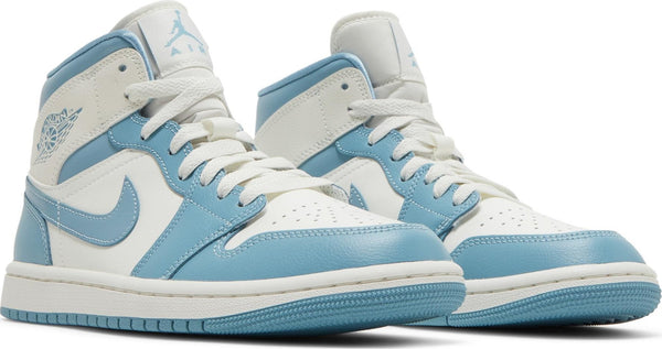 [BQ6472-141] Womens Air Jordan Retro 1 Mid 'UNC (2022)' (W)