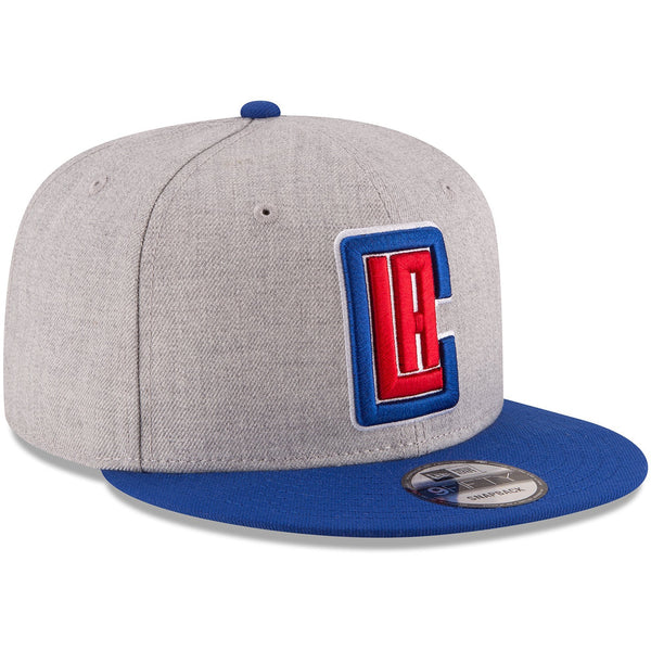 [70336709] Mens New Era NBA 950 2-Tone Heather Gray Snapback Cap Los Angeles Clippers