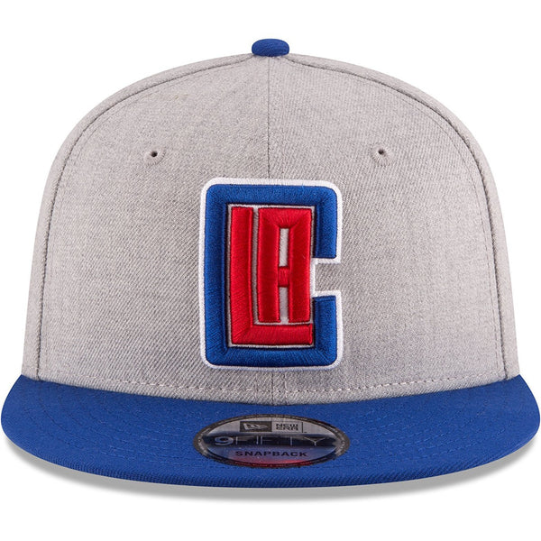[70336709] Mens New Era NBA 950 2-Tone Heather Gray Snapback Cap Los Angeles Clippers