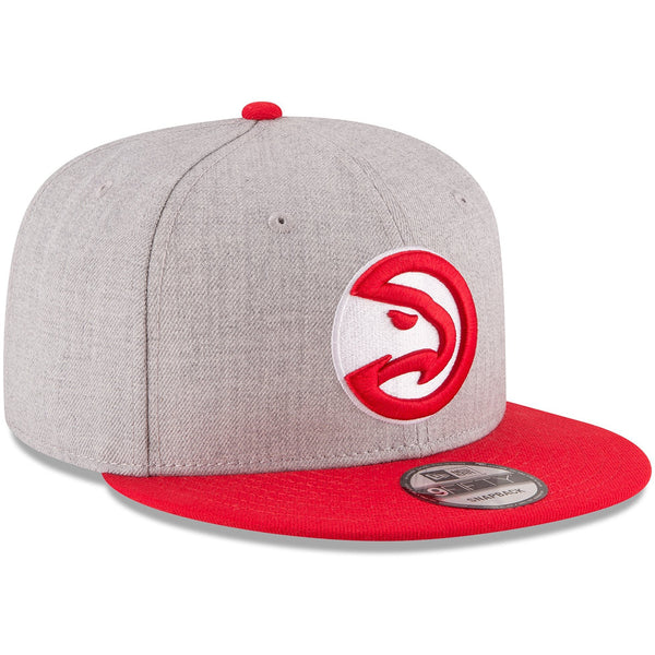 [70353525] Mens New Era NBA 950 2-Tone Heather Gray Snapback Cap Atlanta Hawks