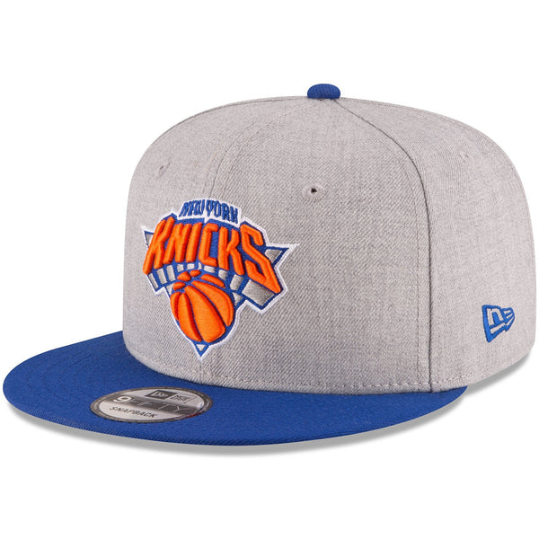 [70353734] Mens New Era NBA 950 2-Tone Heather Gray Snapback Cap New York Knicks