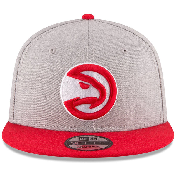 [70353525] Mens New Era NBA 950 2-Tone Heather Gray Snapback Cap Atlanta Hawks