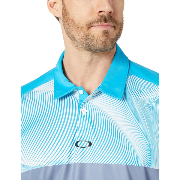 [434046-6B2] Mens Oakley Aero Motion Block Polo